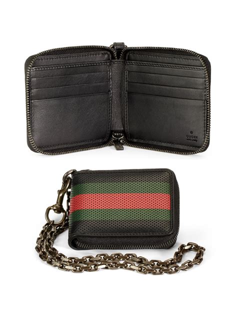 gucci perforated leather wallet|Gucci authentic wallet.